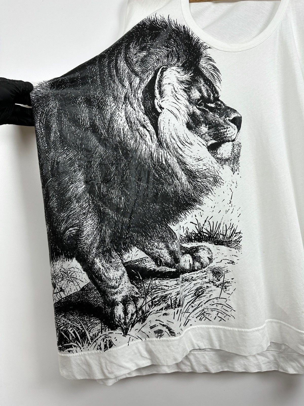 Vivienne Westwood Anglomania Graphic Lion Orb White T-Shirt Size OS