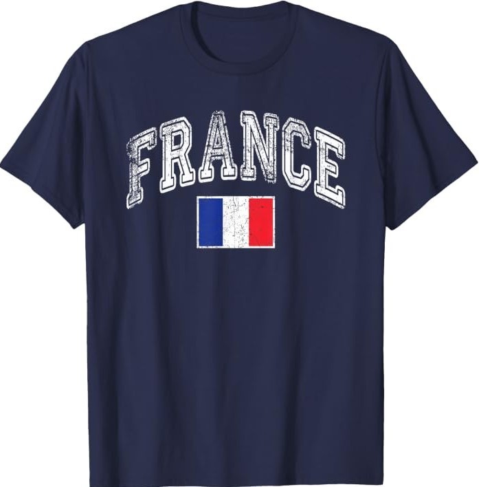 France Flag Vintage T-Shirt