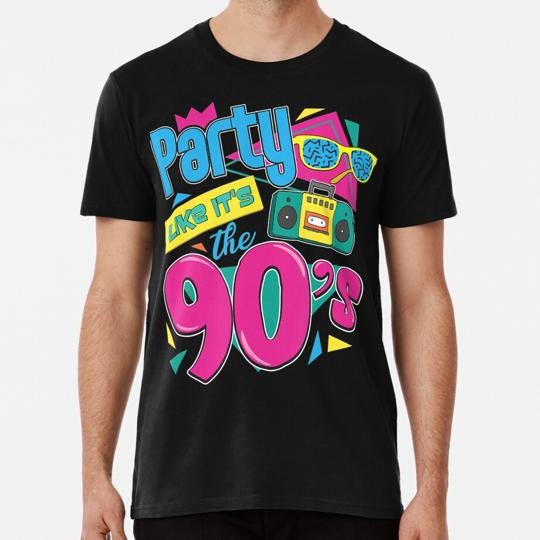 90s 90ies Nineties Retro Party Funny Gift Flashback S to 5XL Made in USA T-Shirt