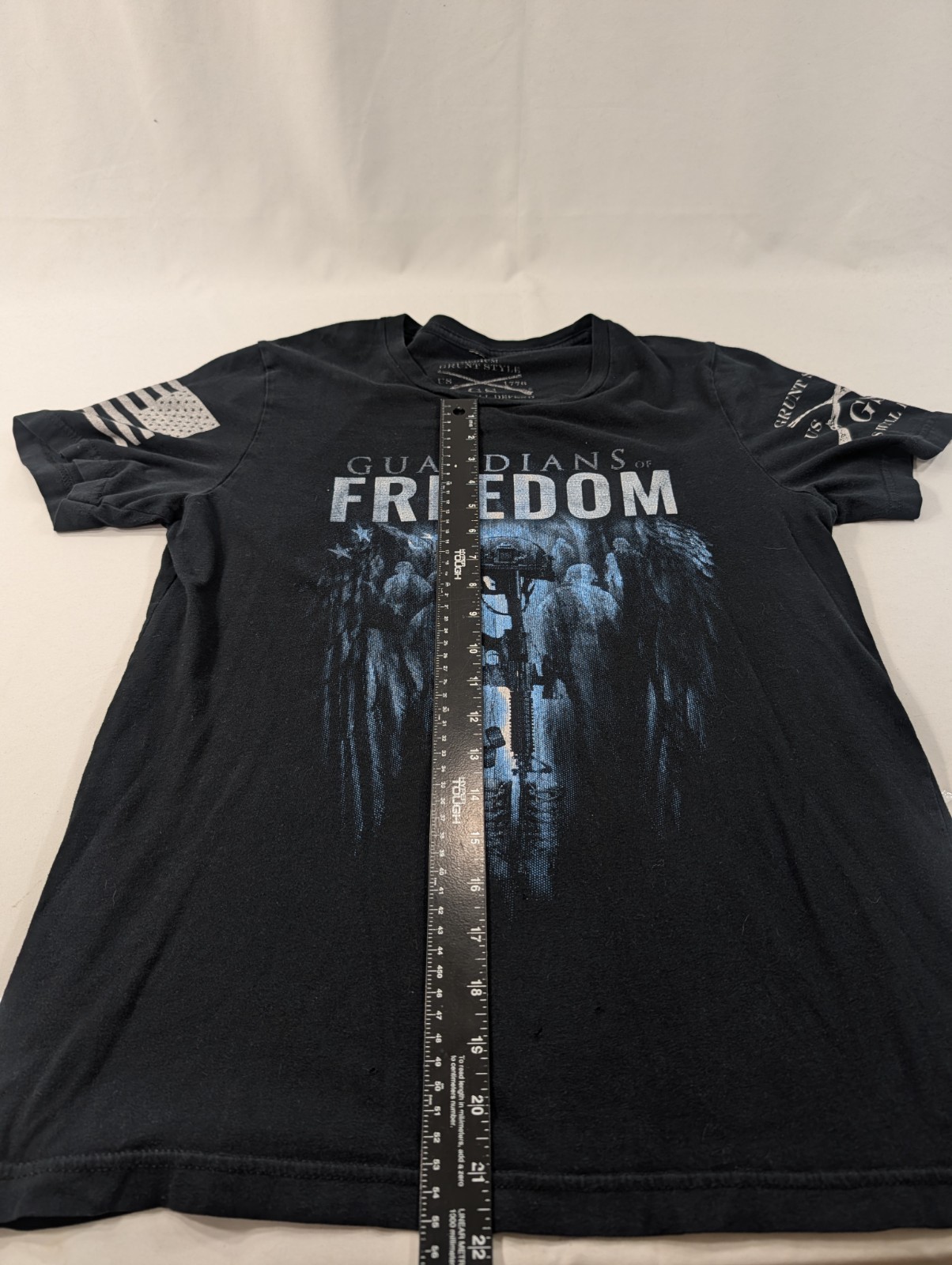 Lot of 7 Mens Grunt Style M Size T-Shirts Patriotic Medium
