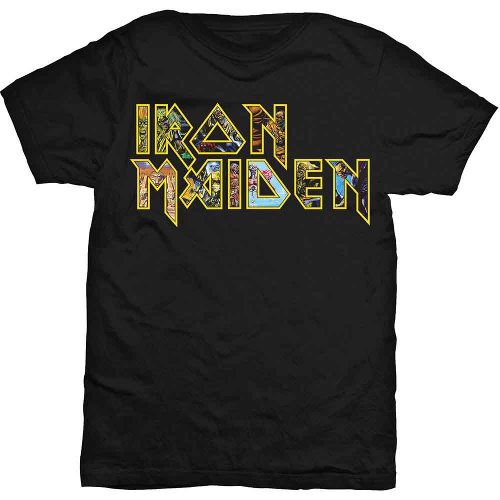 Iron Maiden Eddie Logo T-Shirt Black New