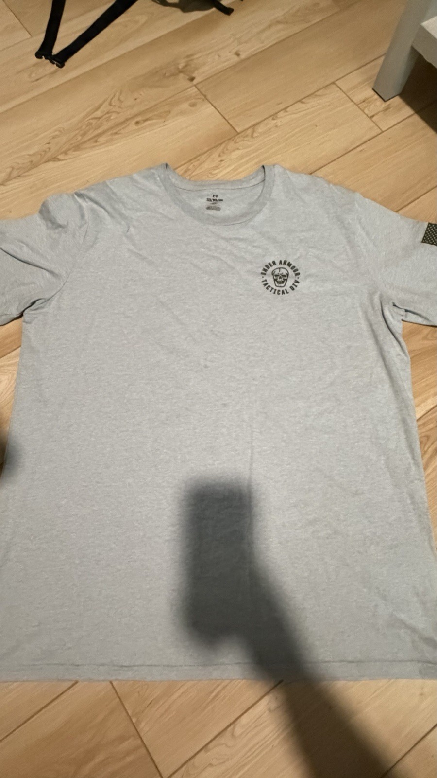 Under Armour Men’s Gray Skull Graphic Print Crew Neck Short Sleeve T-Shirt 2XL