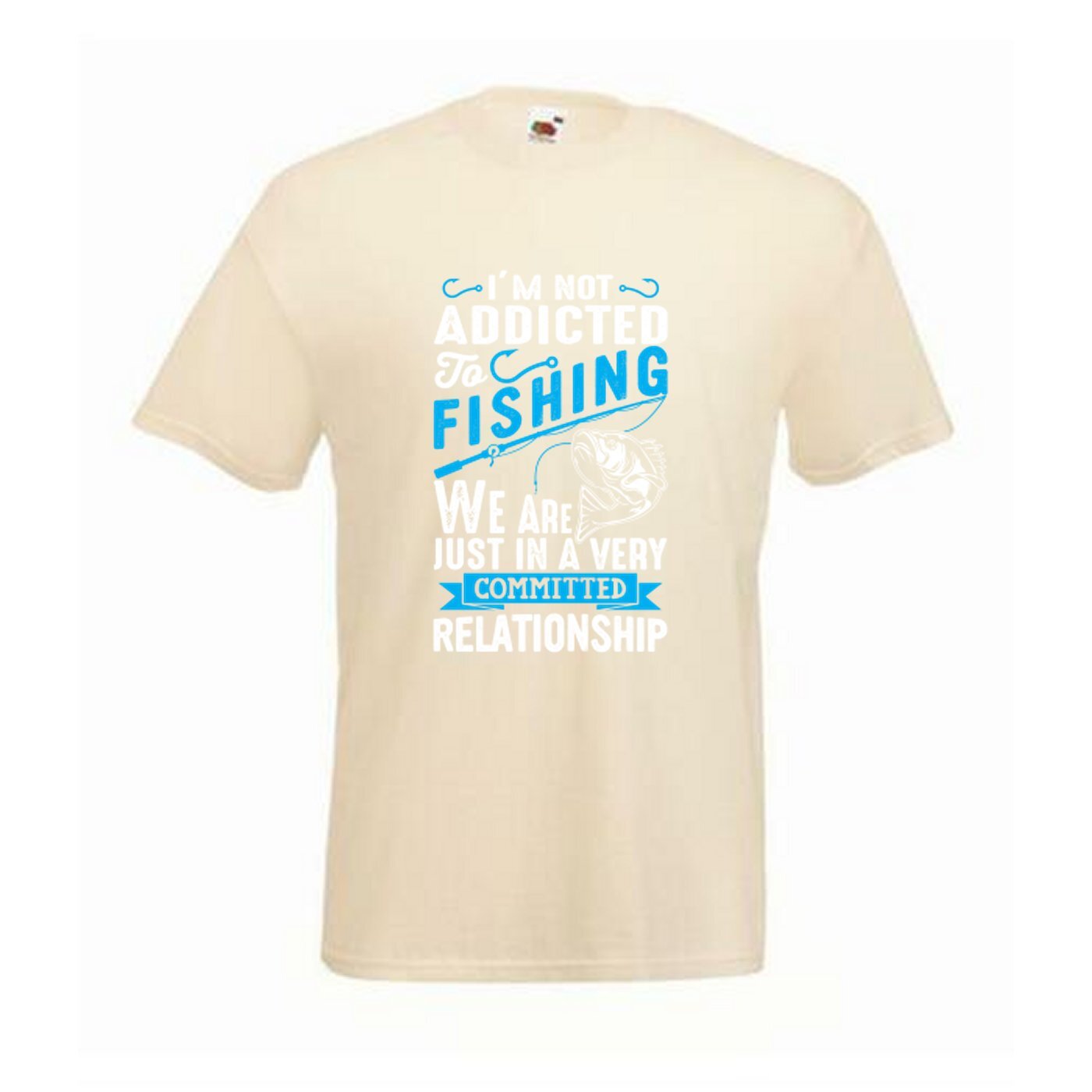 Fishing Addicted Relationship Humour Novelty T Shirt Various Colours And Sizes