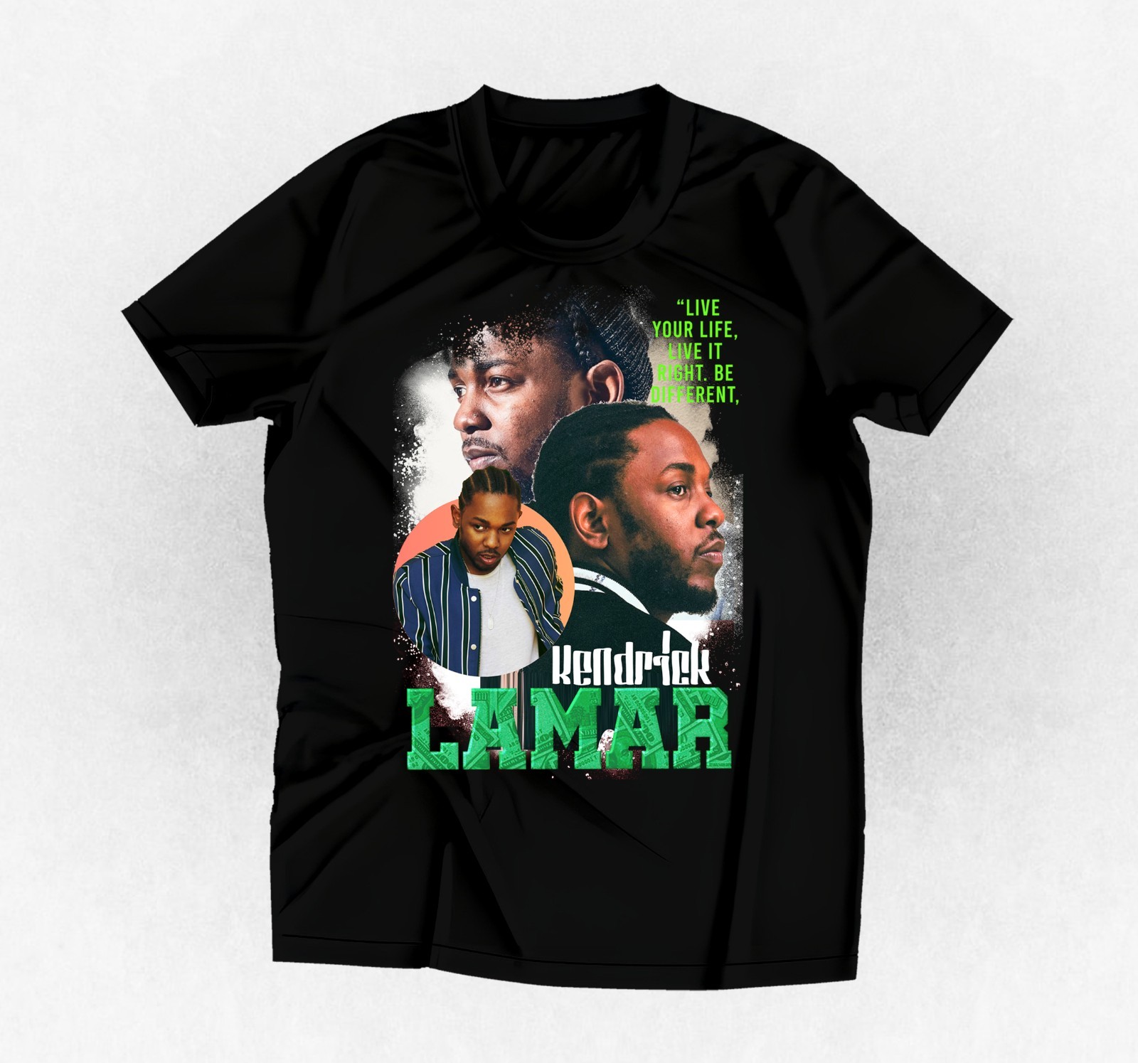 Rapper Kendrick Lamar graphic t-shirt black or any color and size you choose