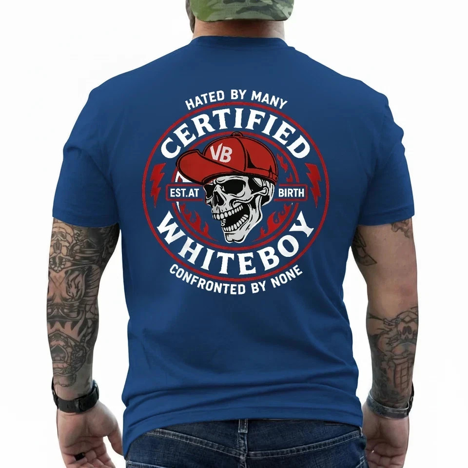CERTIFIED WHITEBOY Street Skull T-Shirt Menswear Streetwear