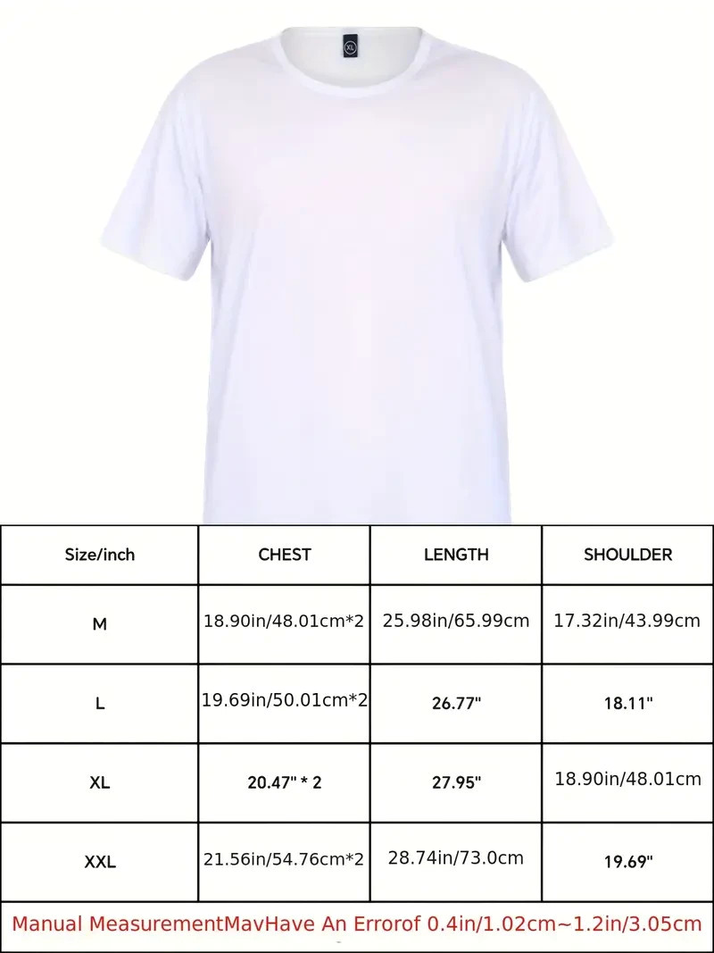 White Polyester Modal T-shirt Crewneck For Men and Women