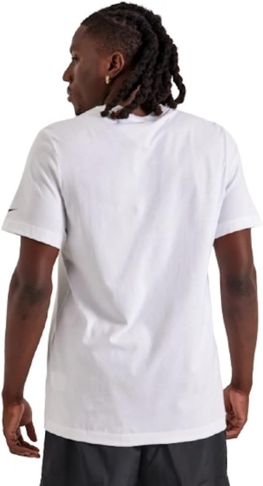 Nike Block Embroidered Logo T-Shirt – White – MED