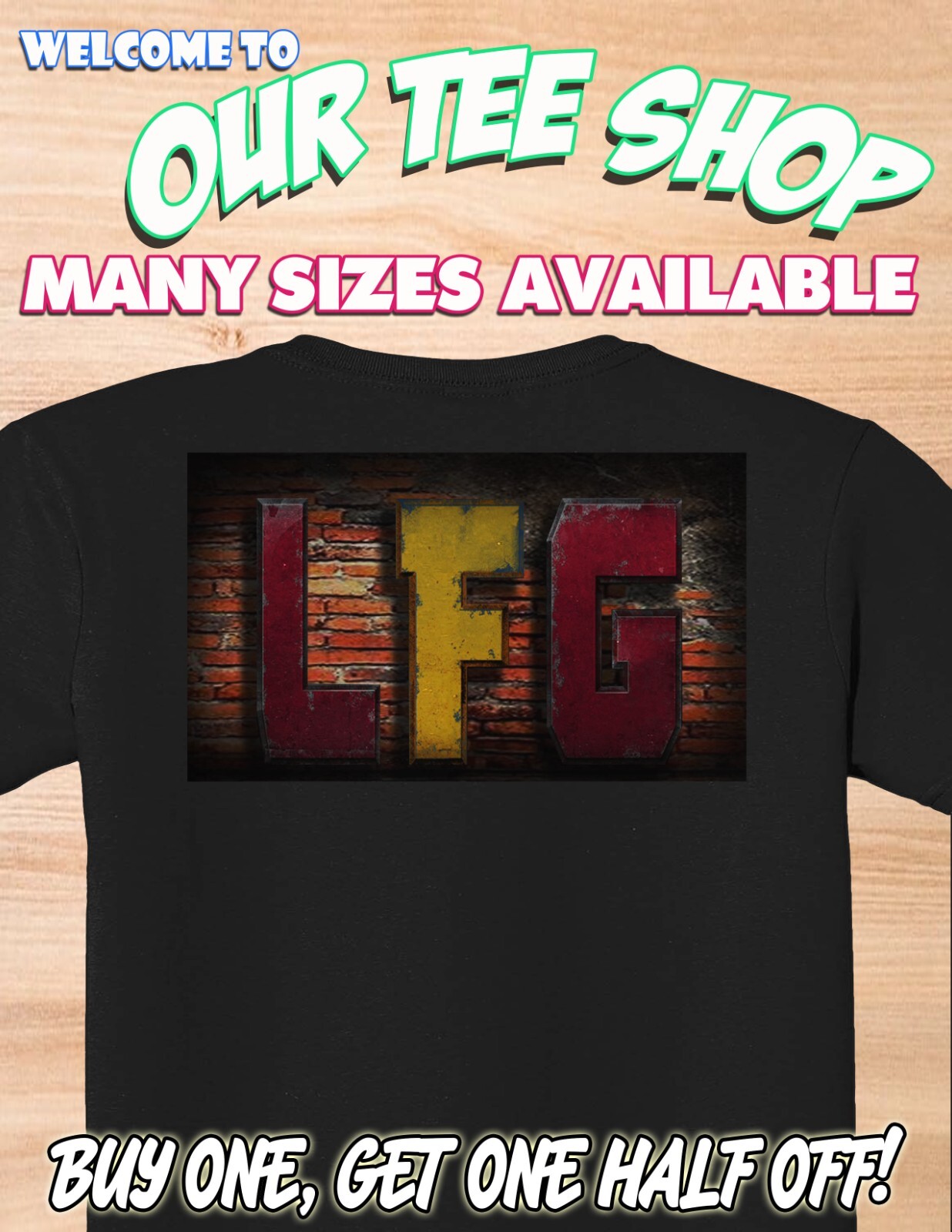 LFG – Custom Shirt Superhero Movie Tagline – Free Shipping