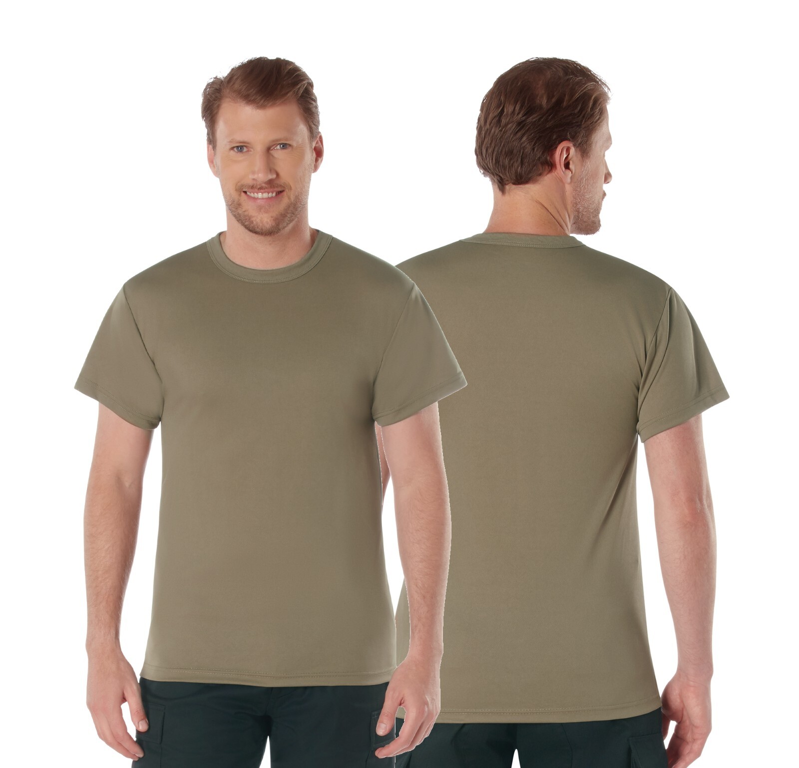 Coyote Brown AR 670-1 Regulation T-Shirt – Cotton US Army Compliant Tee Shirt