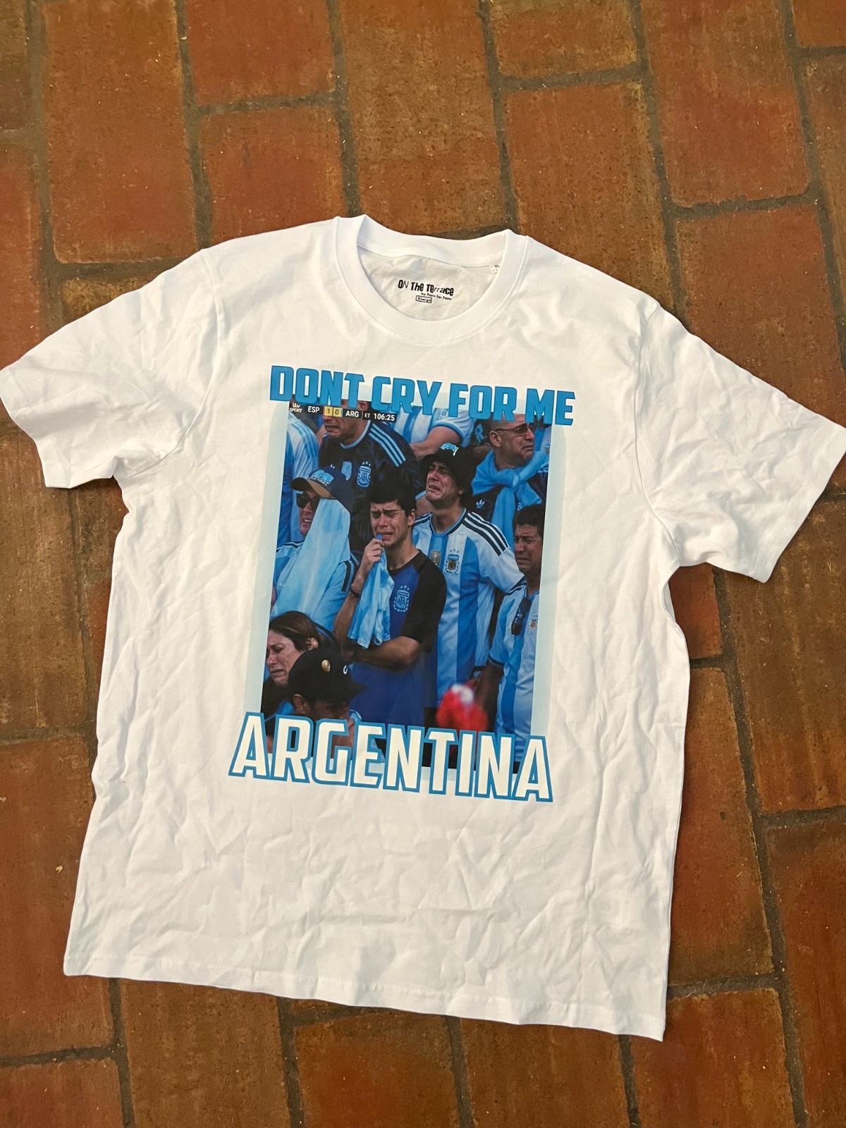 t shirt Argentina dont cry for me Tshirt. Agentina v Spain World Cup 2026