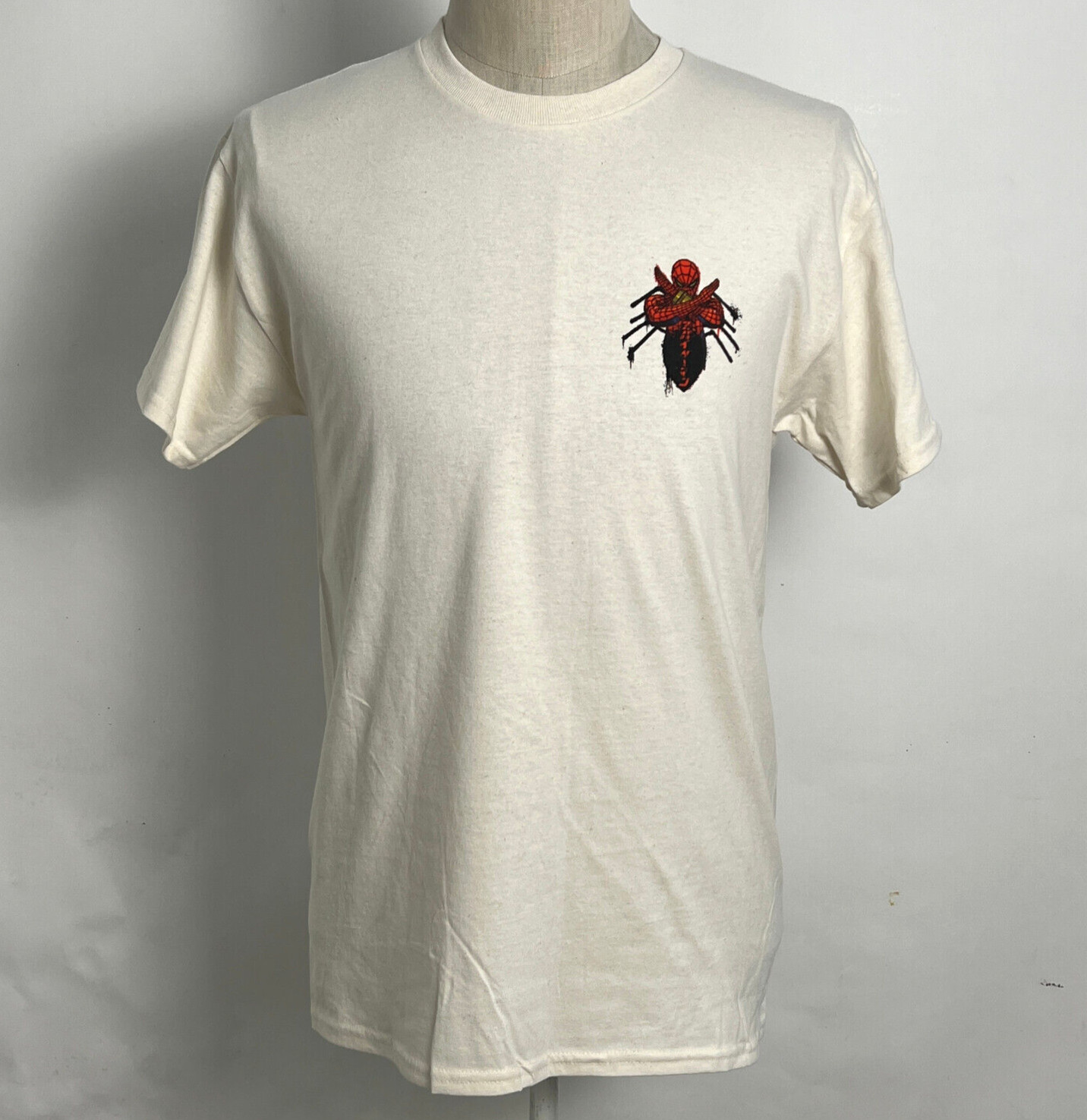 CVLA x Marvel Men’s T-Shirt Spider-Man Cream Size M NEW