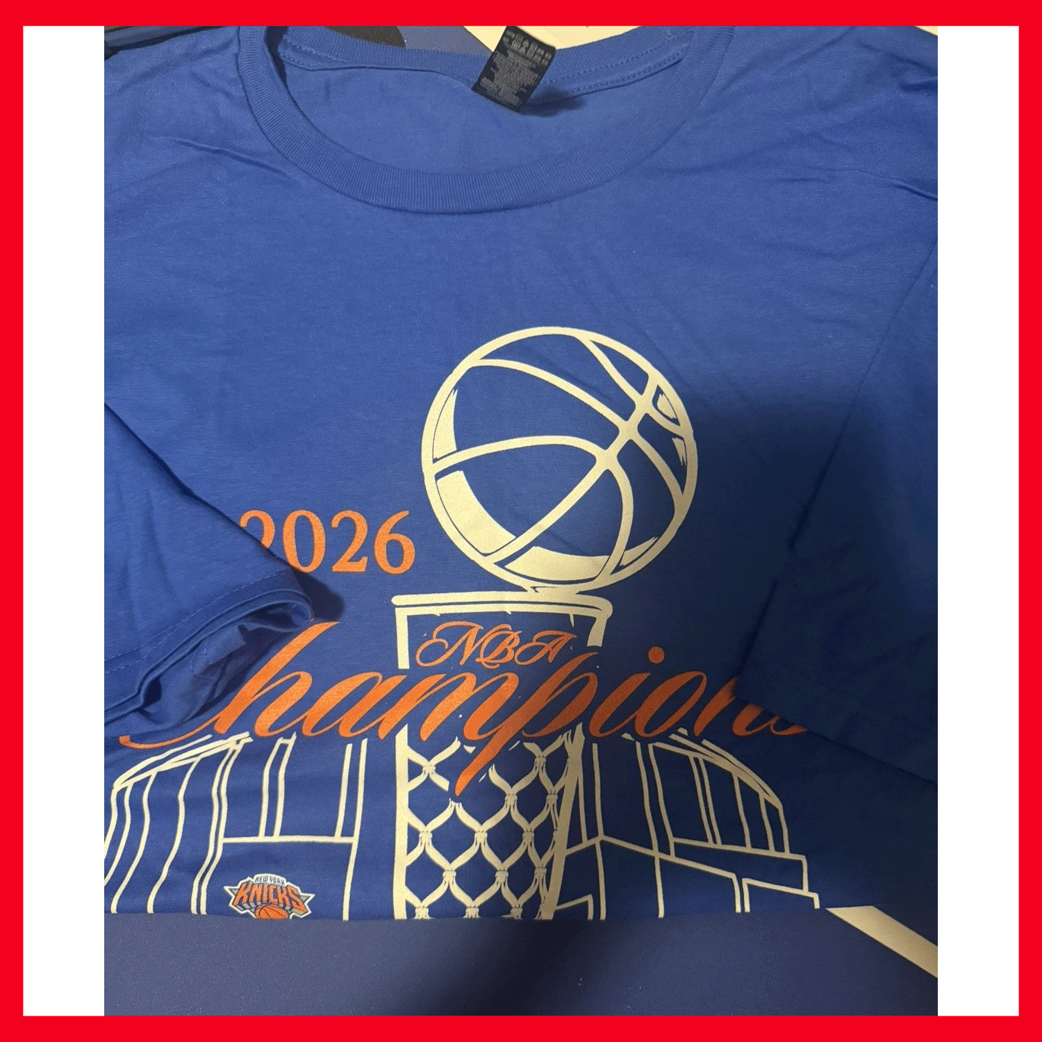 SALE 30% NY KNICK$ 2026 CH@MPIONSHIP DAY PARADE 6/18/26 T-SHIRT