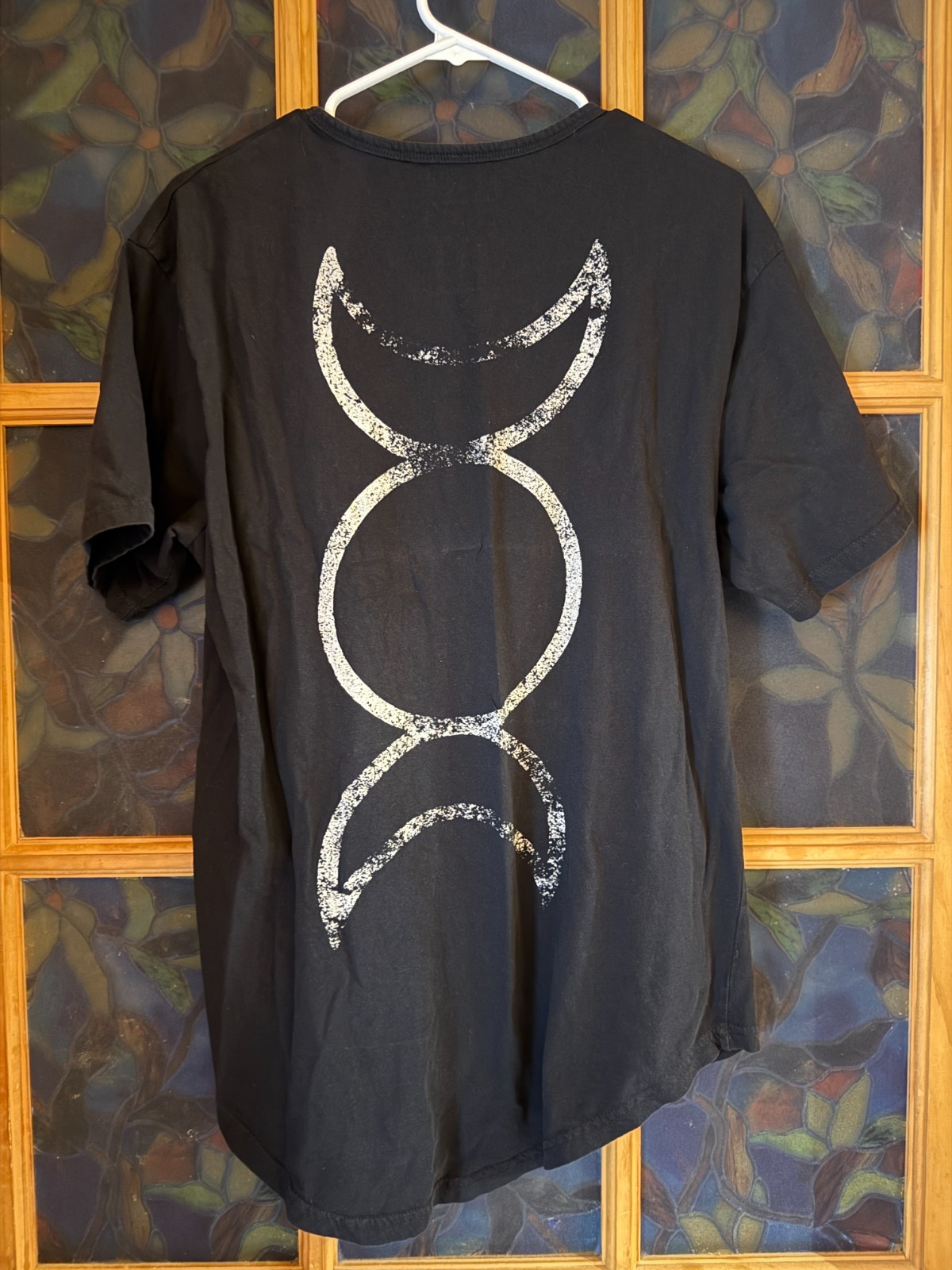 2pc Black Craft Cult II & III Graphic T-Shirts Size LARGE Black Bats Triple Moon