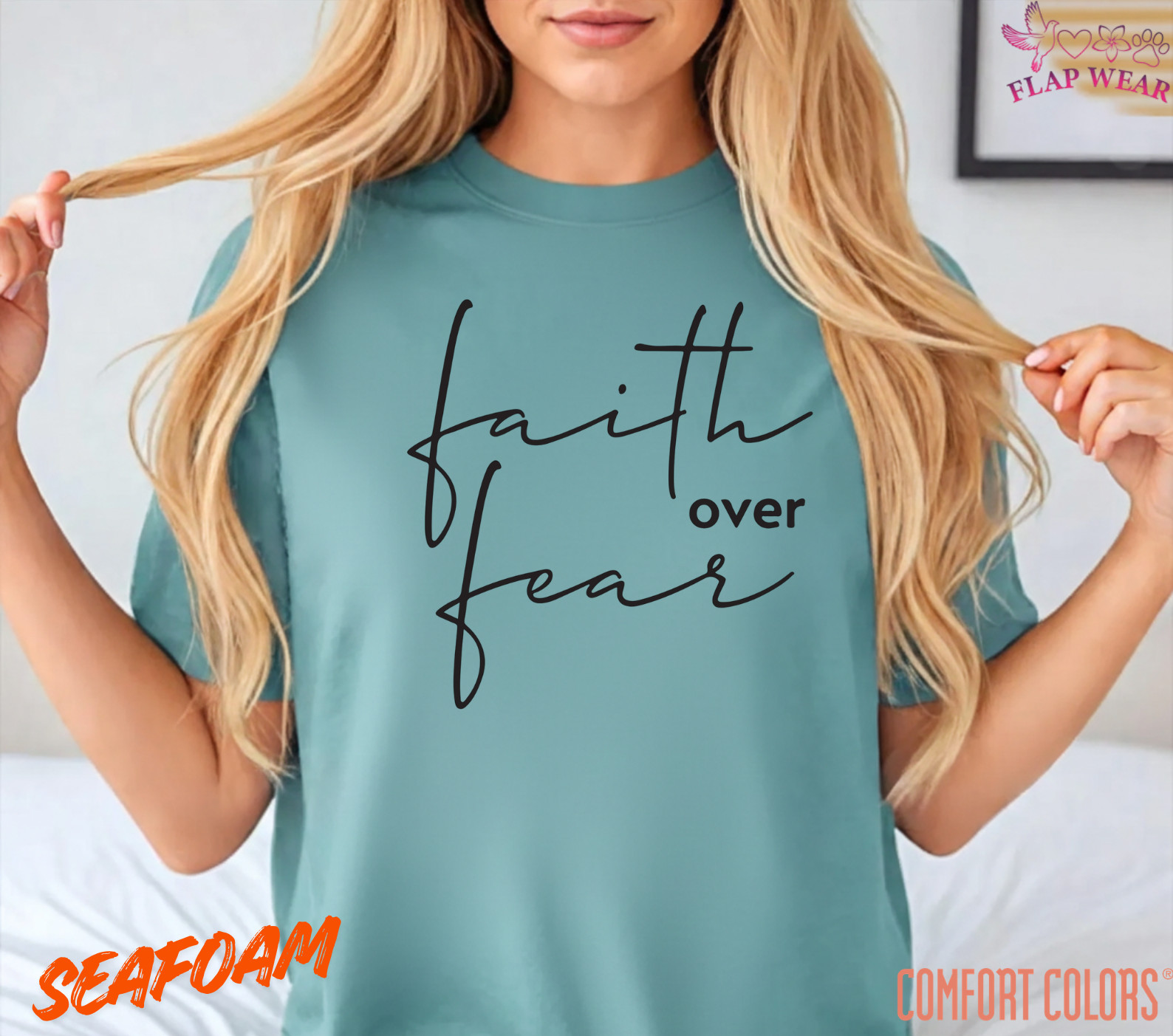 Unisex Faith Over Fear Christian T-Shirt, Men T shirt,Women T shirt Gift