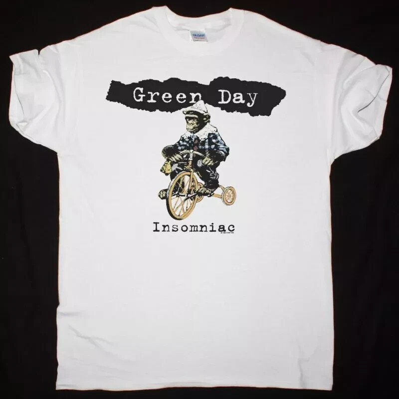 GREEN DAY INSOMNIAC TOUR NEW WHITE T SHIRT