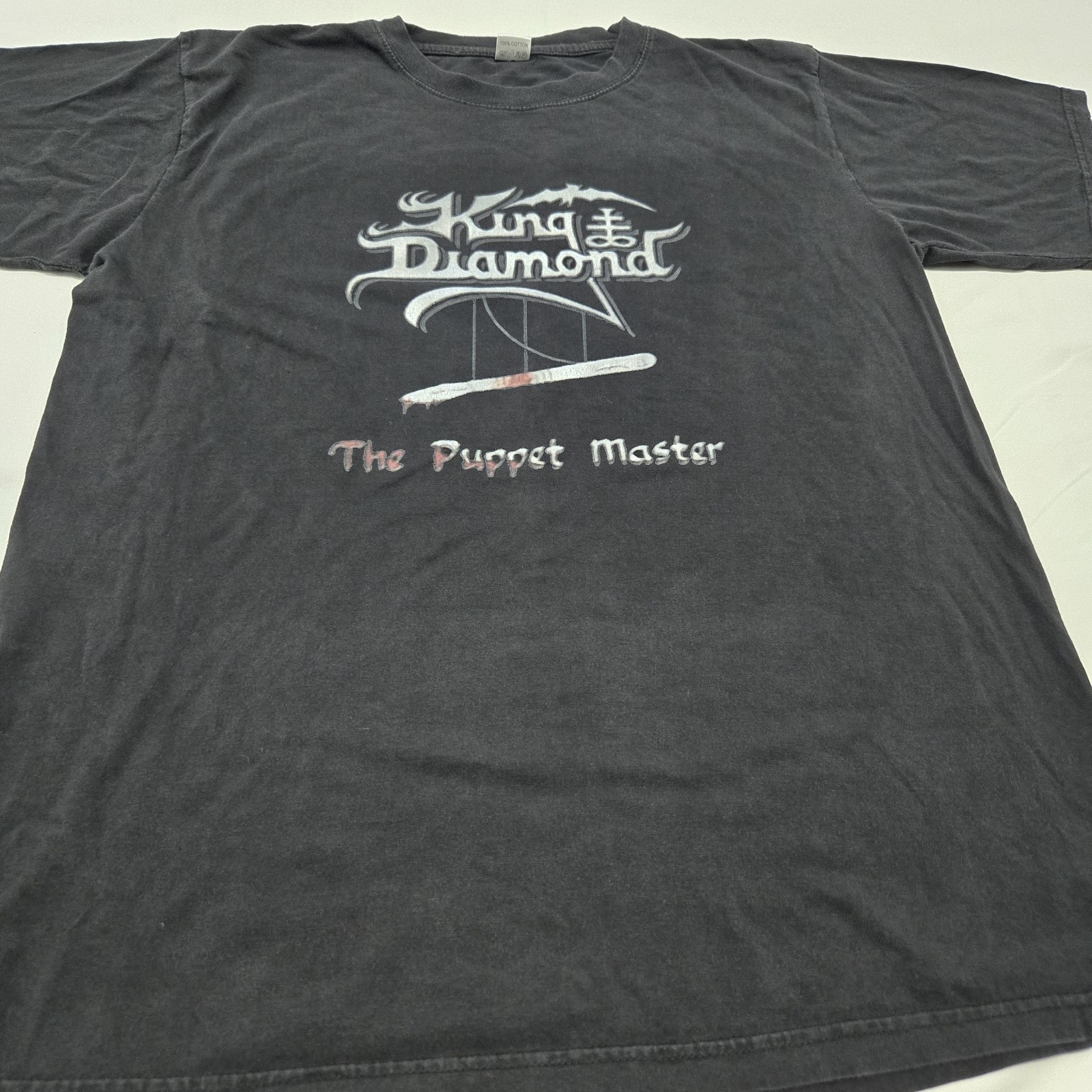 Size LARGE Men’s King Diamond The Puppet Master Graphic T-Shirt Black Band Tee