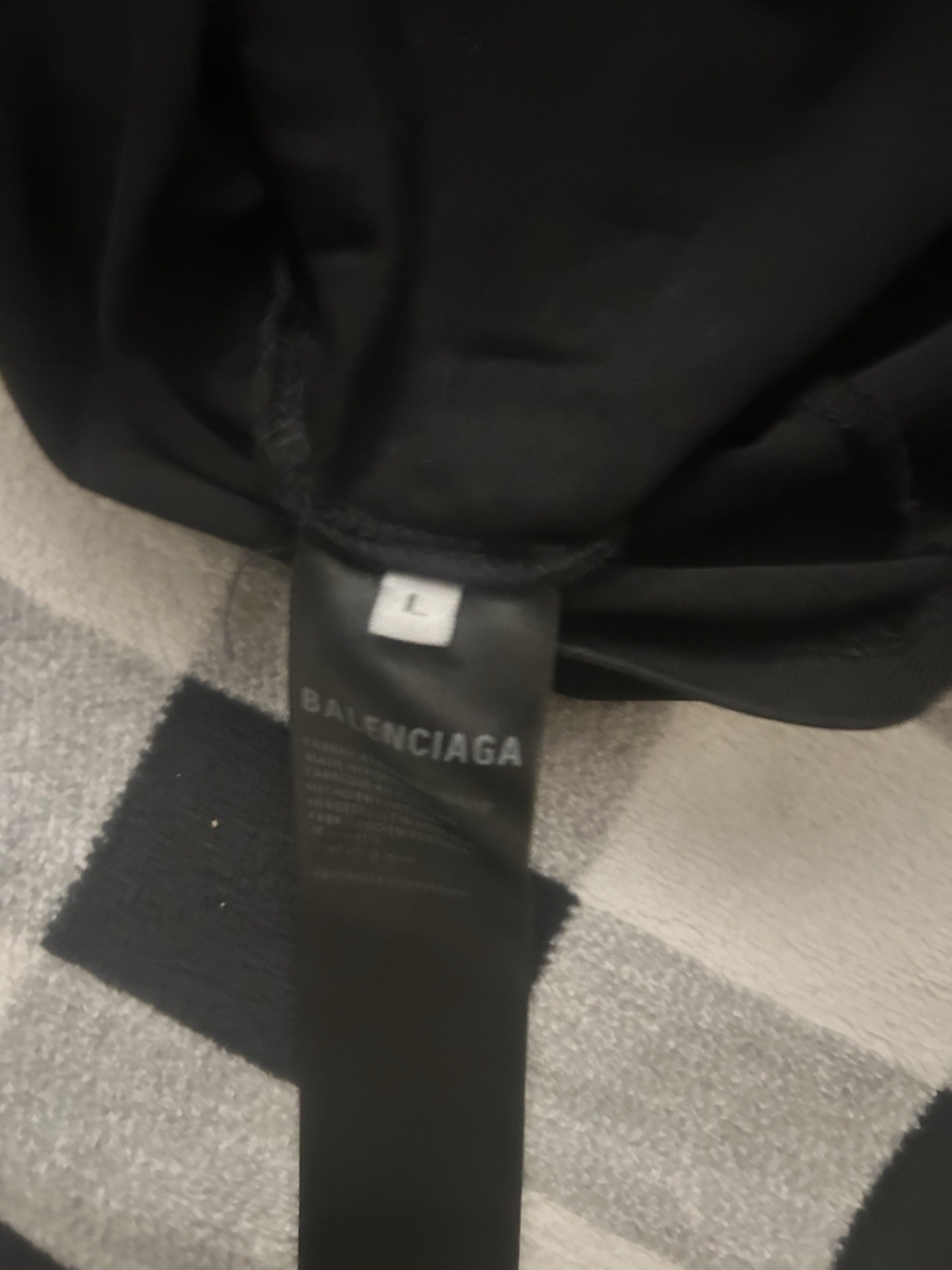 Balenciaga 01 Graphic Logo Cotton Jersey Crewneck T-Shirt, Black/White Men L