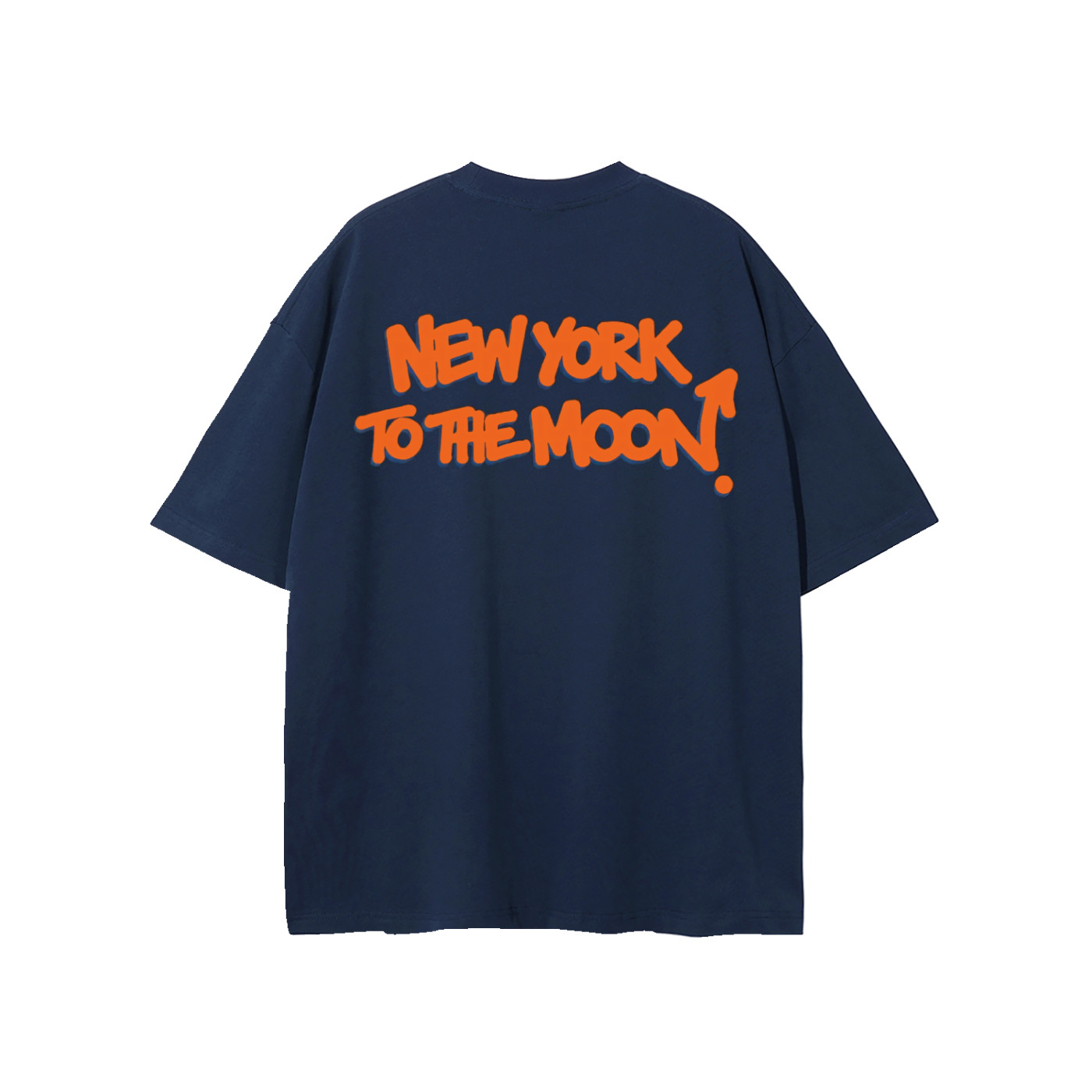 New York Knicks Basketball “To The Moon” T-Shirt NYC Double Sided Tee S-2XL
