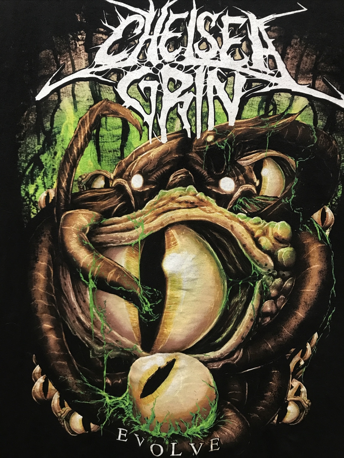 Rare Chelsea Grin Evolve Throwback Graphic, Size XL, Deathcore Shirt