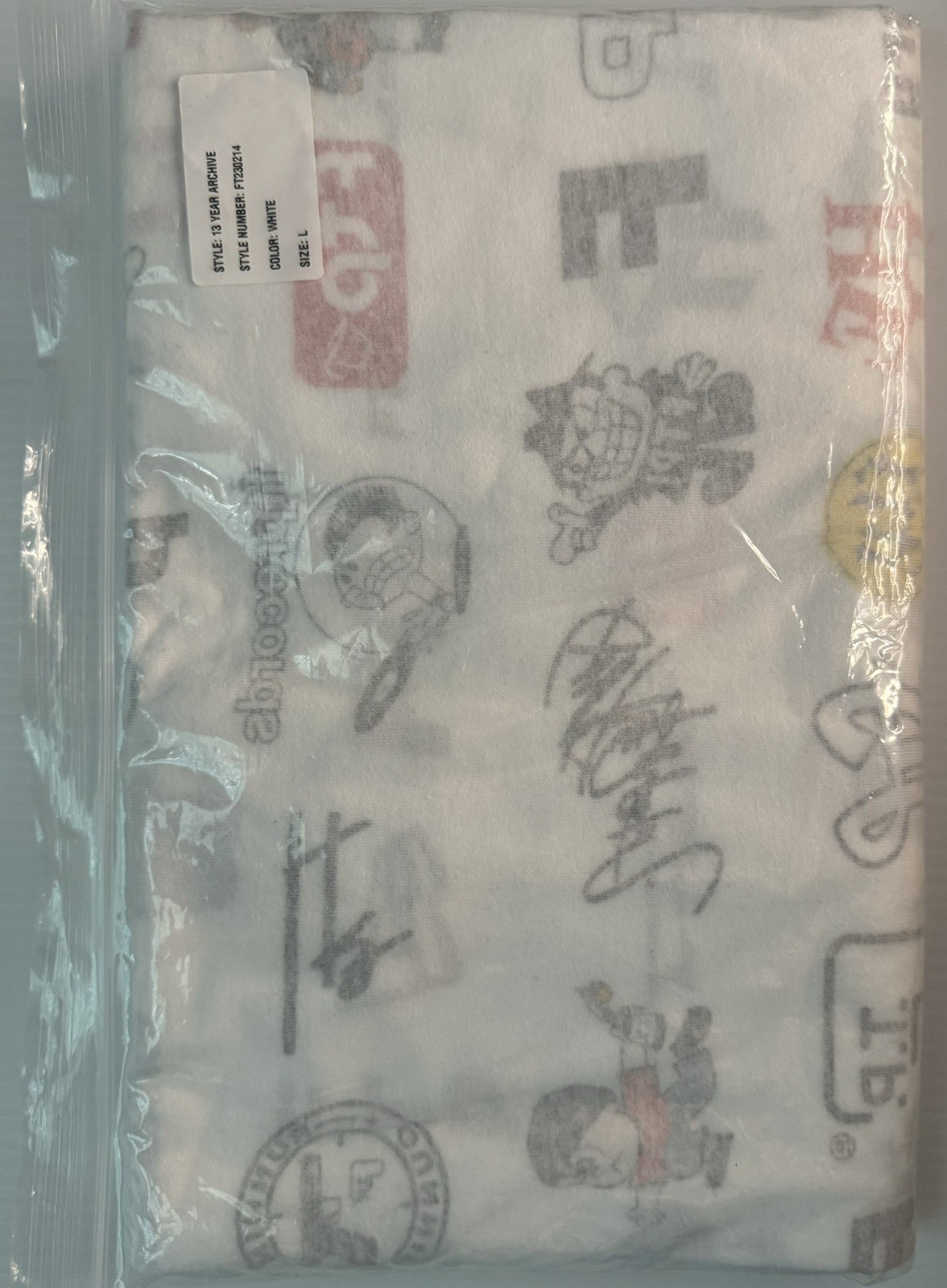 FTP Fuckthepopulation 13 Year Anniversary Archive Reversible Tee White Large ‘23