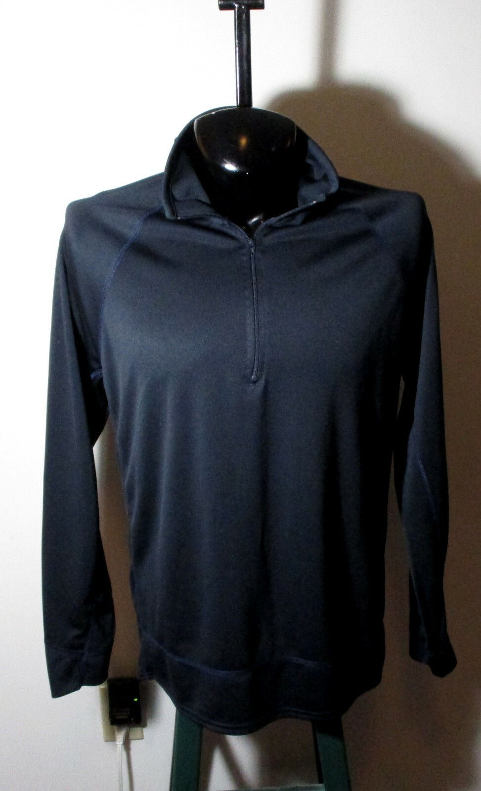 OLD NAVY Black Long Sleeve 1/2 Zip Jersey Size L NWOT