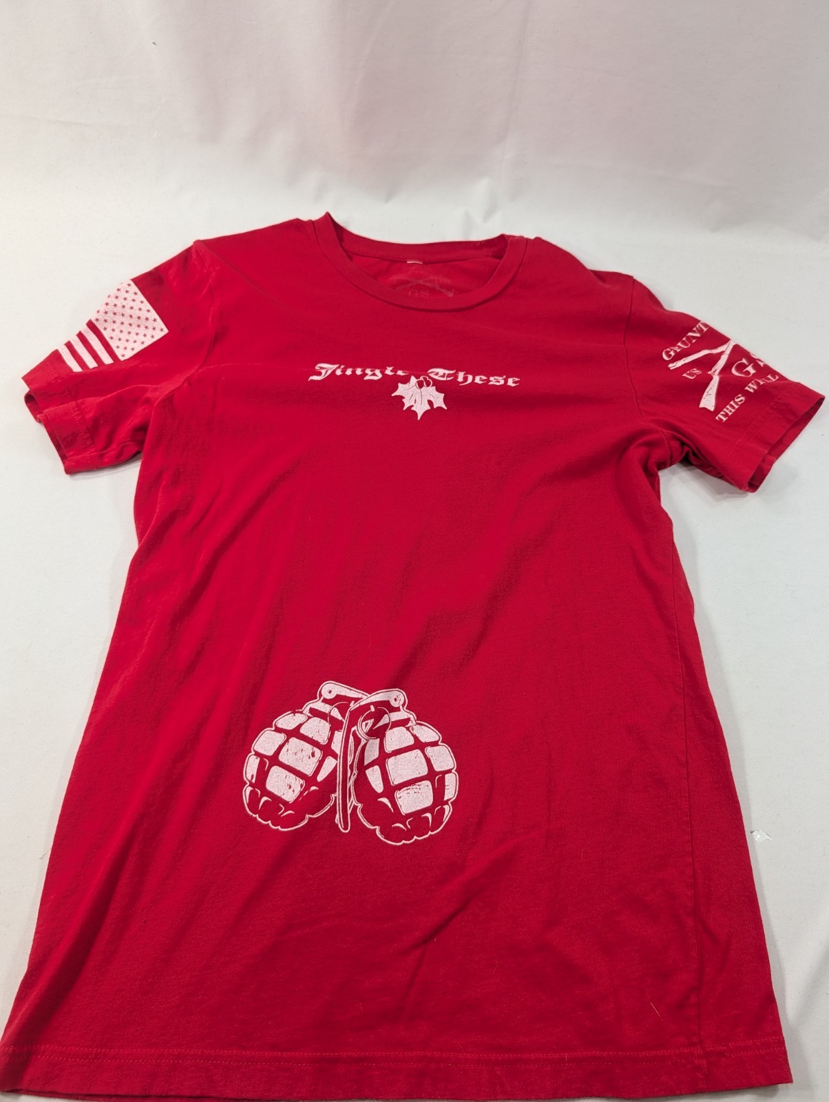 Lot of 7 Mens Grunt Style M Size T-Shirts Patriotic Medium