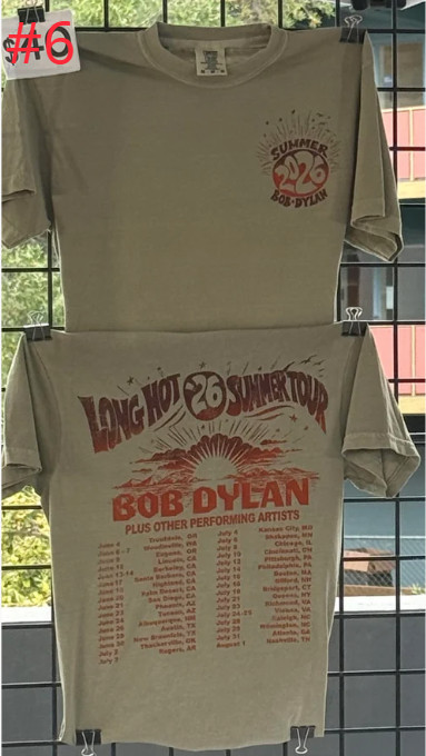Bob Dylan T Shirts Bulk 2026 Summer Tour Reprint