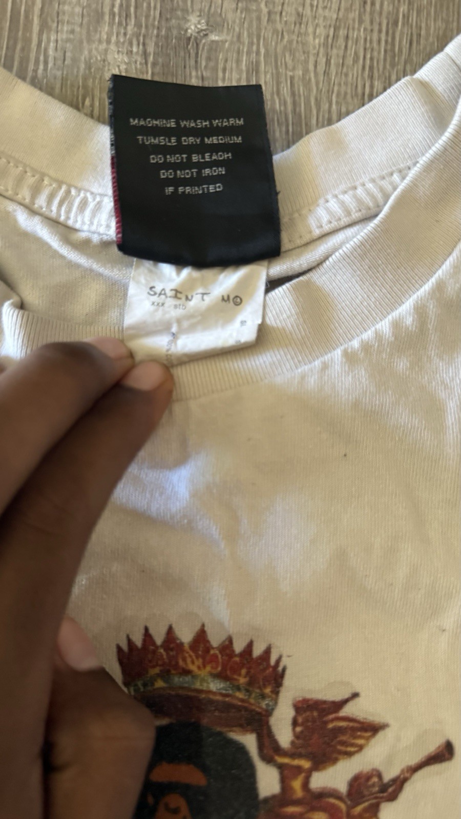 Bape x Saint Michael Jackson Color Cream White Size M Used From Japan