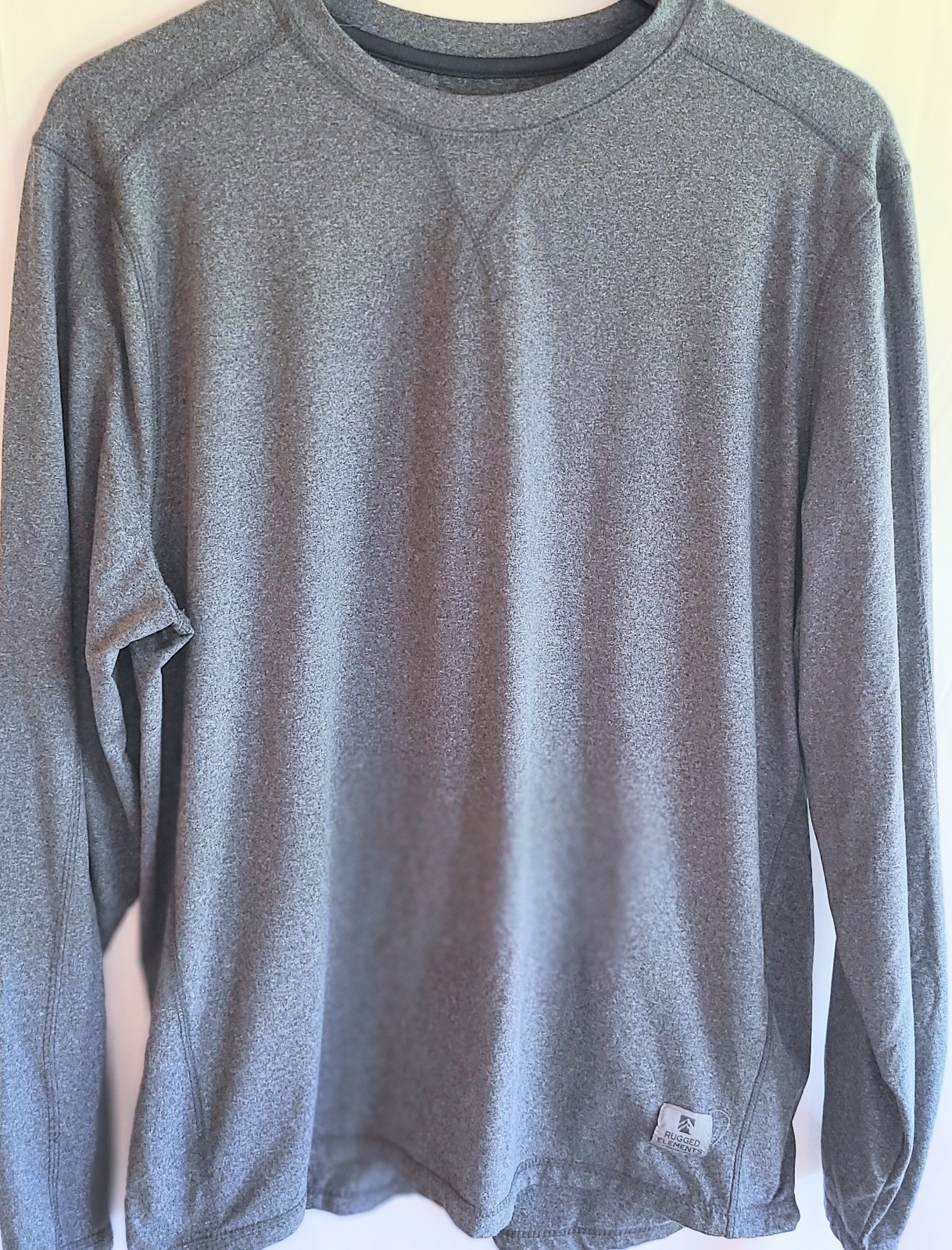 Rugged Elements Durable Utility Mens Size Large Long Sleeve T Shirt Grey