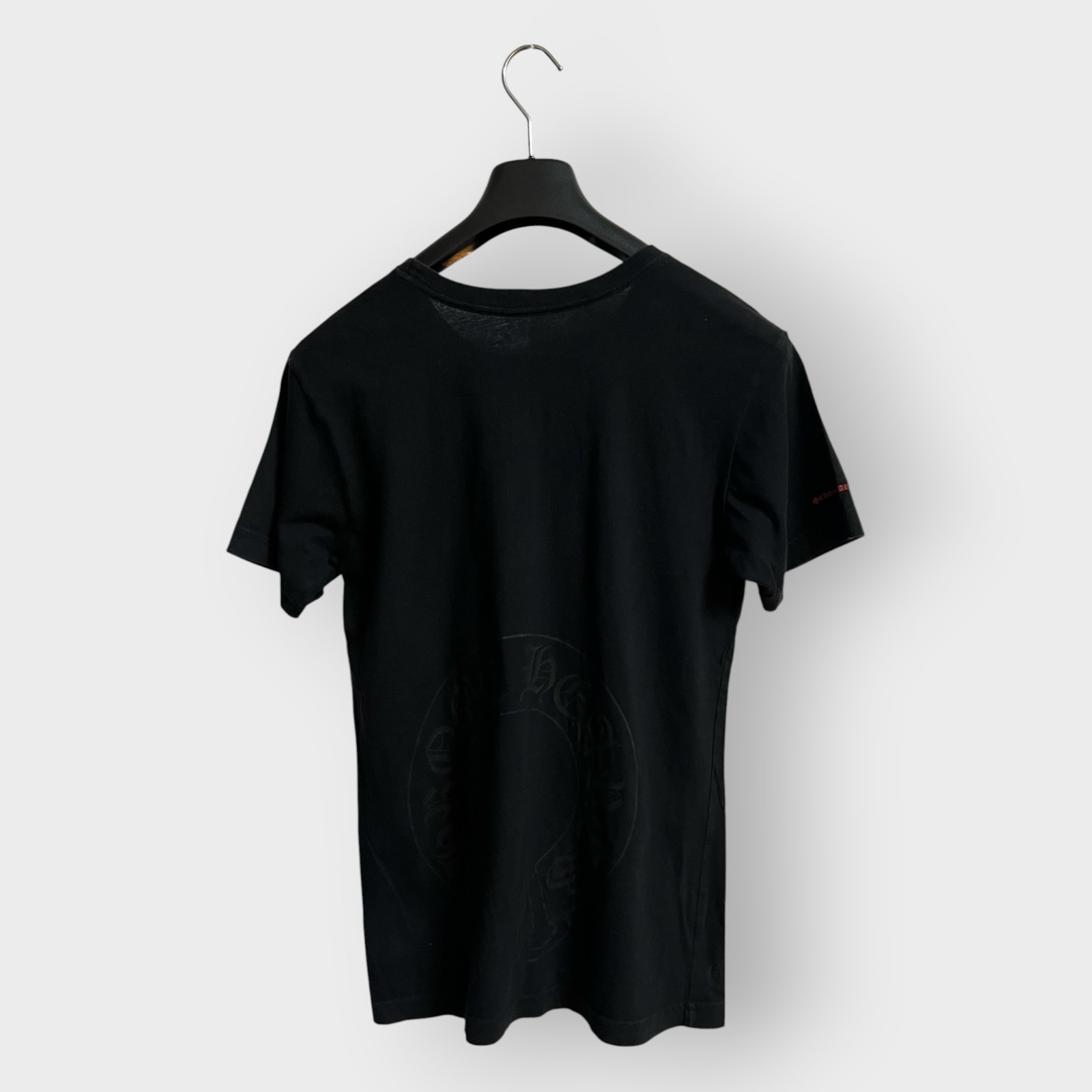 Chrome Hearts Black Graphic Pocket T-Shirt Horseshoe Logo Size M