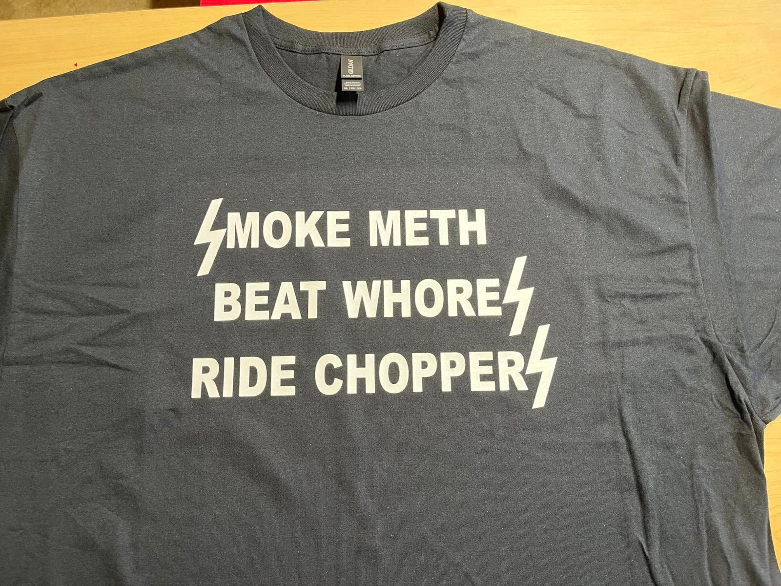 Smoke, Beat & Ride Choppers Outlaws Biker Motorcycle MC tee t shirt SYLO