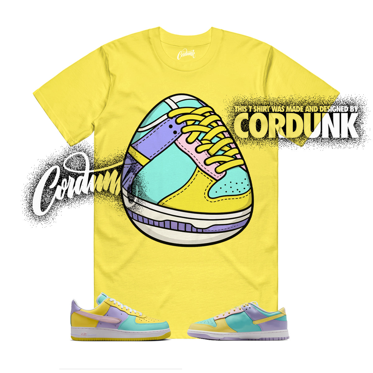 Dunk Easter Air Force 1 Emerald Rise Yellow Pink Foam Low T Shirt Match EGG