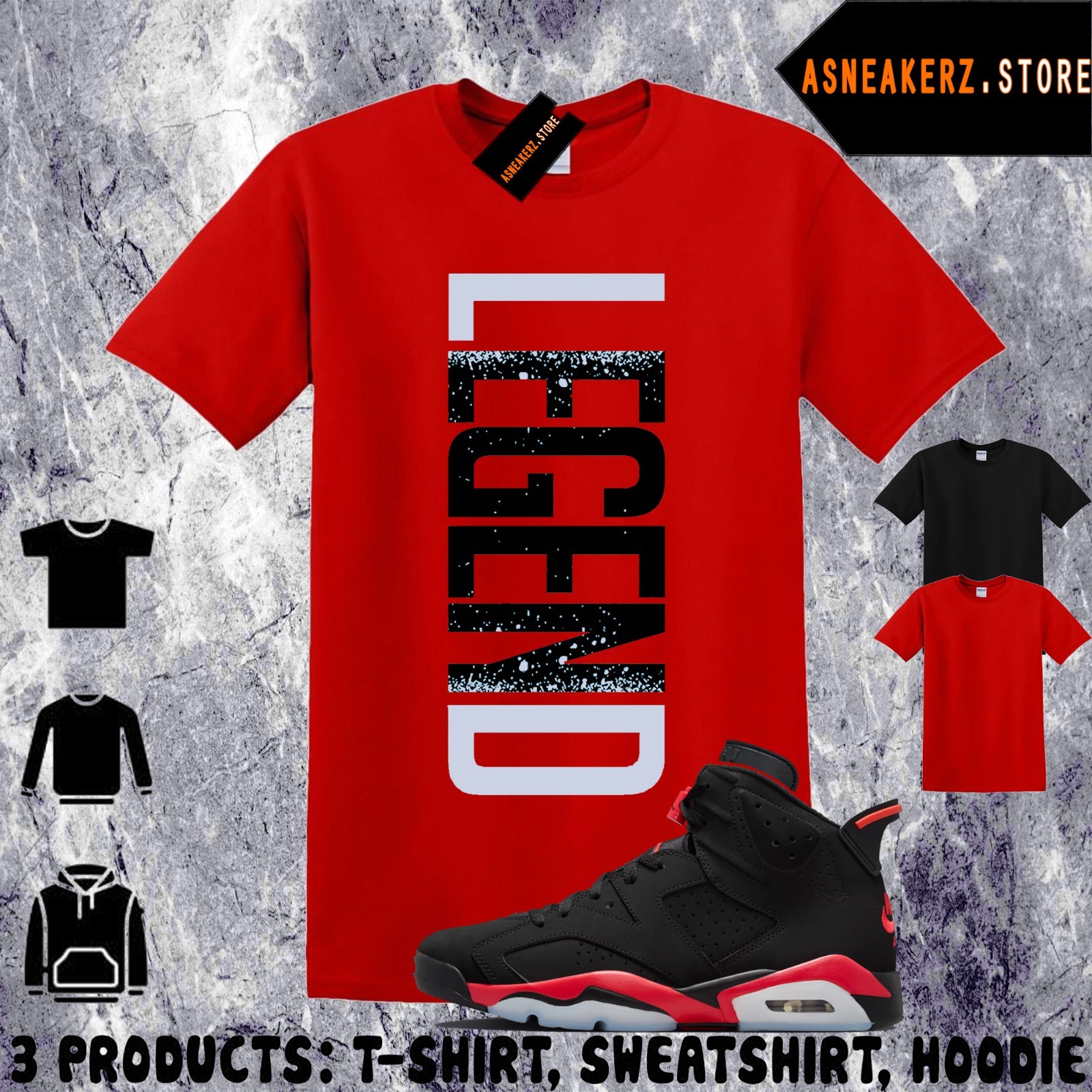Shirt To Match AJ 6 Infrared Salesman 2026 Sneaker Matching Tee Legend T-Shirt