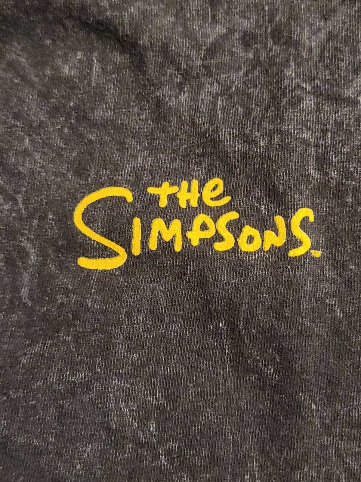 Men’s The Simpsons Devilish Bart Simpson Size L Black T-Shirt 100% Cotton NWT
