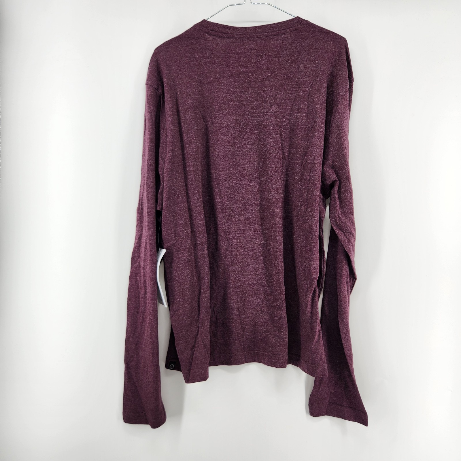 Threads 4 Thought Men’s Burgundy XL Round Horizon Graphic Long Sleeve Tee NWT