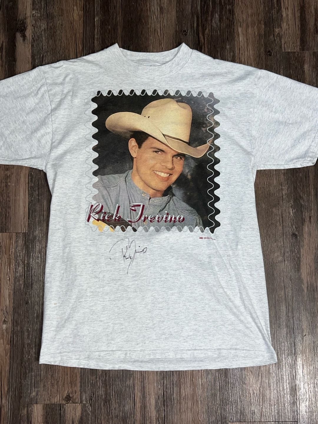 Vintage 1996 Rick Trevino World Tour Autographed T-Shirt