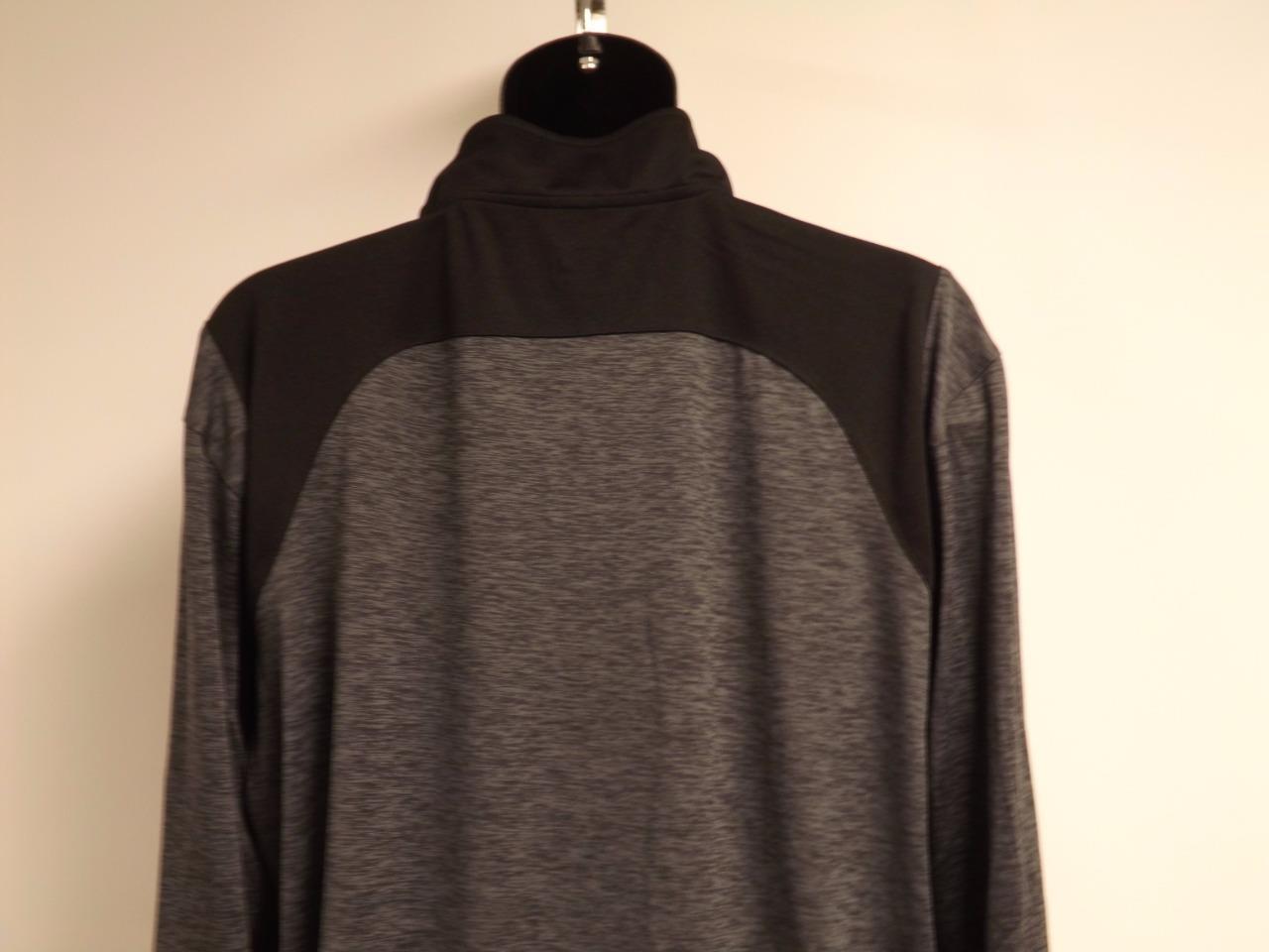 New Newport Rhode Island Adult Large L Grey/Black 1/4 Zip Performance Shirt