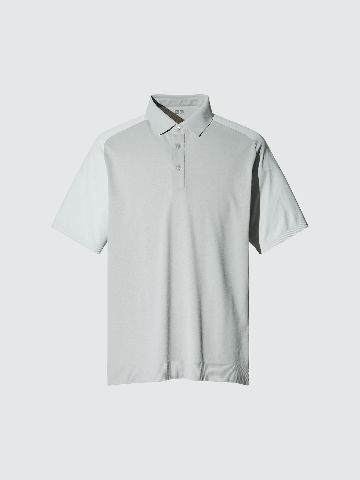 Genuine UNIQLO Broadcloth Shirt (Button-Down Collar) Stripe E LIGHT GRAY MEN
