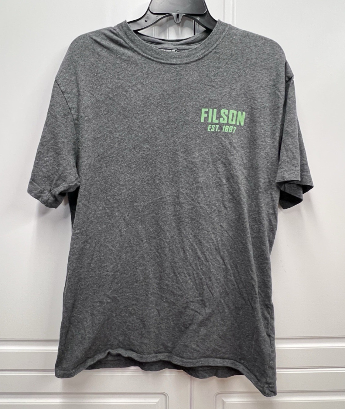 C.C. Filson Company Gray T Shirt Green Graphic Tee – Medium