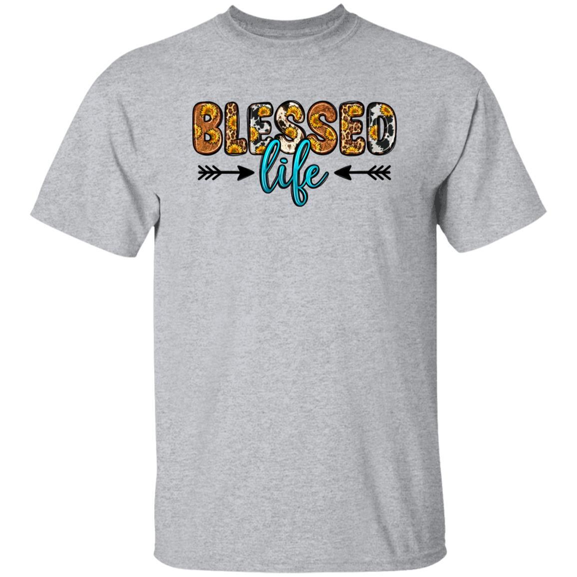 Blessed life T-Shirt Texas Western Blessed Unisex tee Sand White Sport Grey