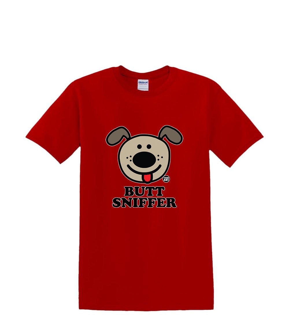 S to 2XL 3XL – BUTT SNIFFER dog – funny pet classic fun adult