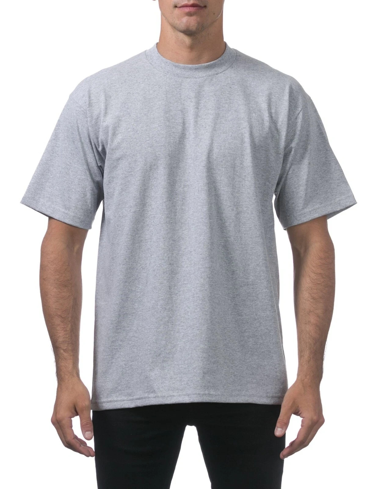 Pro Club Men’s Heavyweight Cotton Short Sleeve Crew Neck T-Shirt