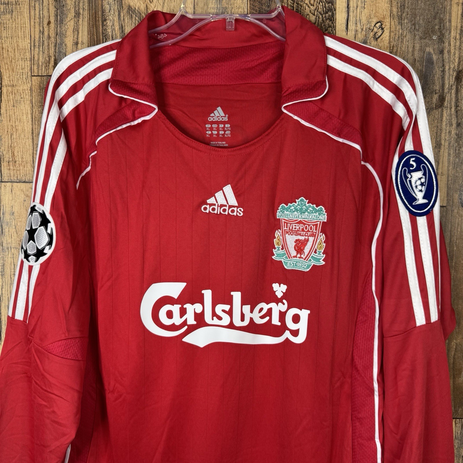 Liverpool FC 2007-08 Home Men’s XL Long Sleeve Soccer Jersey TORRES #9