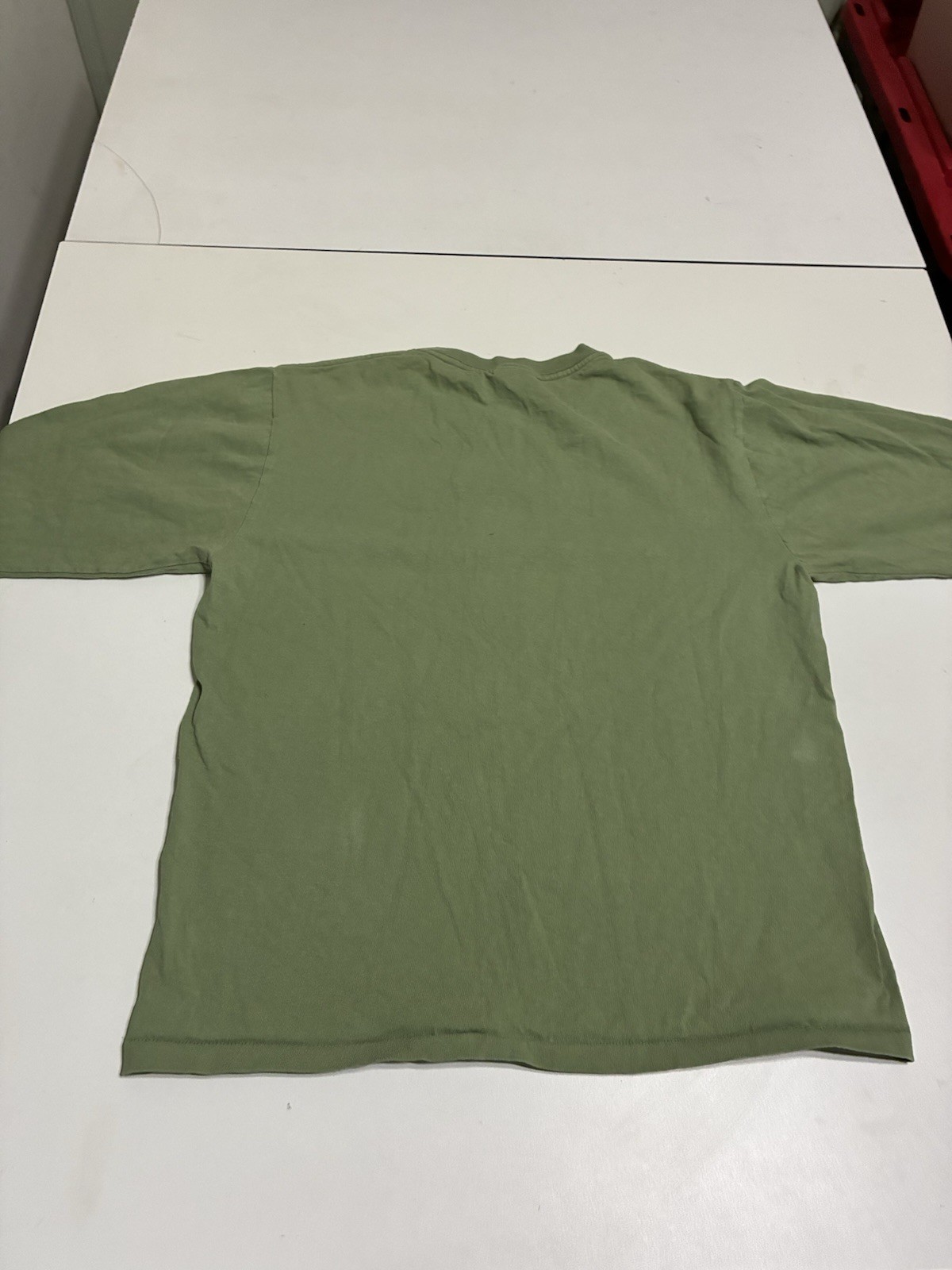 Vintage BAPE A Bathing Ape Shirt Medium Olive Long Sleeve Skater Streetwear Y2K