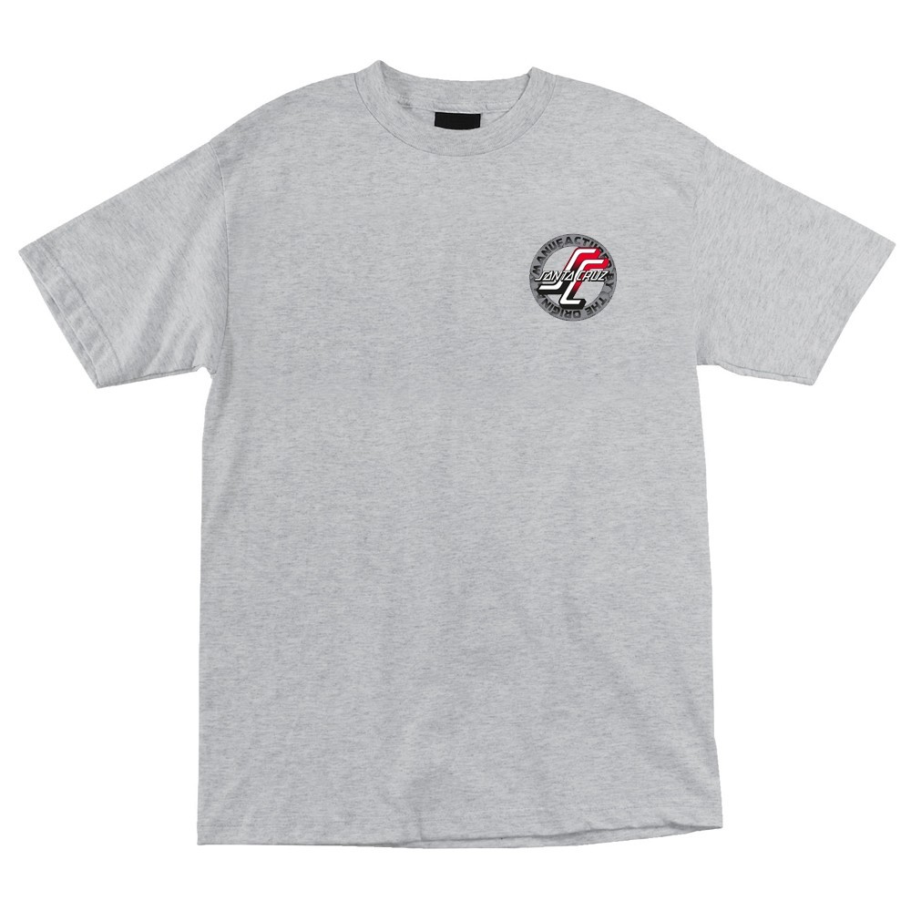 Santa Cruz MFG OGSC LOGO Skateboard T Shirt HEATHER GREY