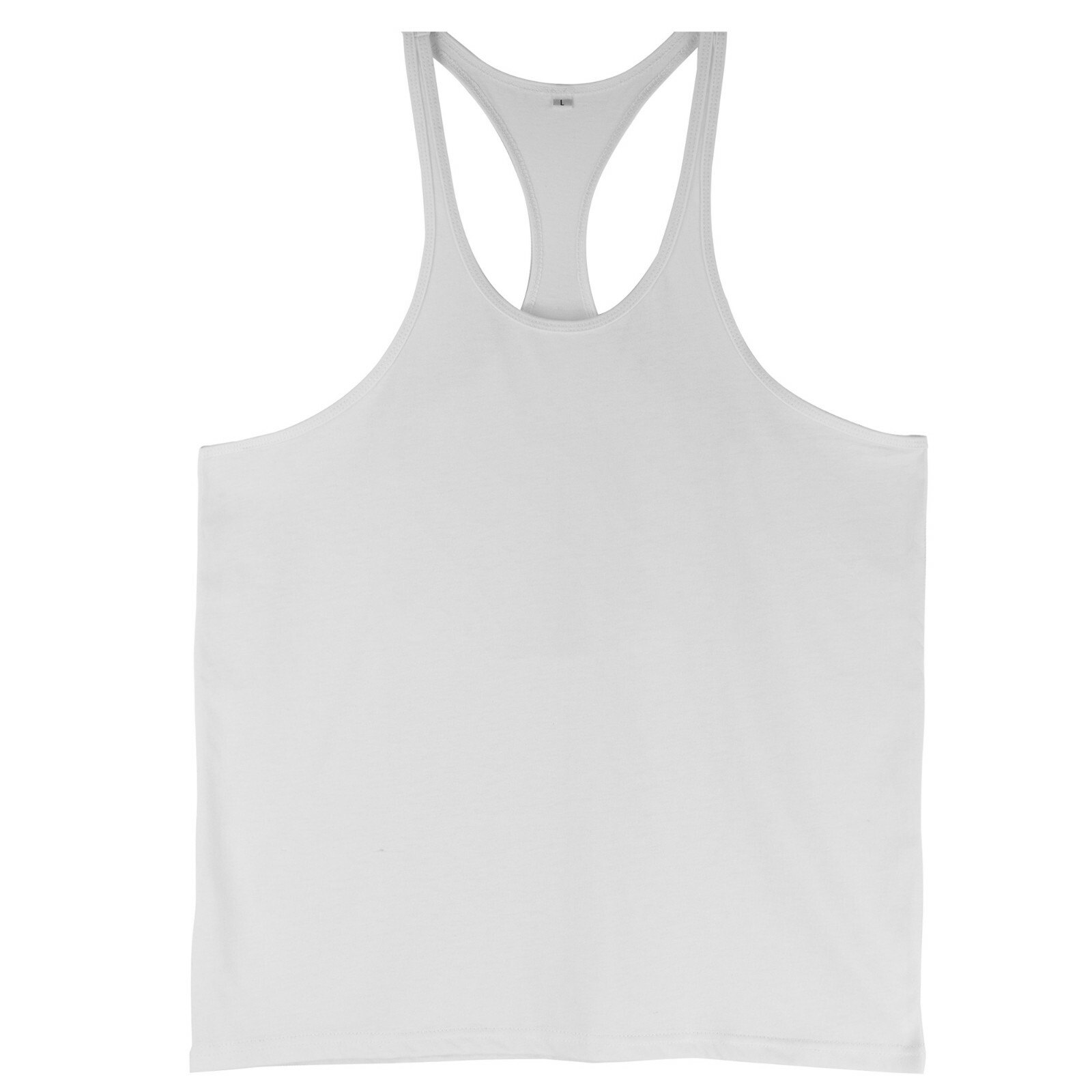Men Gym Muscle Workout Fitness Solid Tank Top Y Back Bodybuilding Stringer Shirt