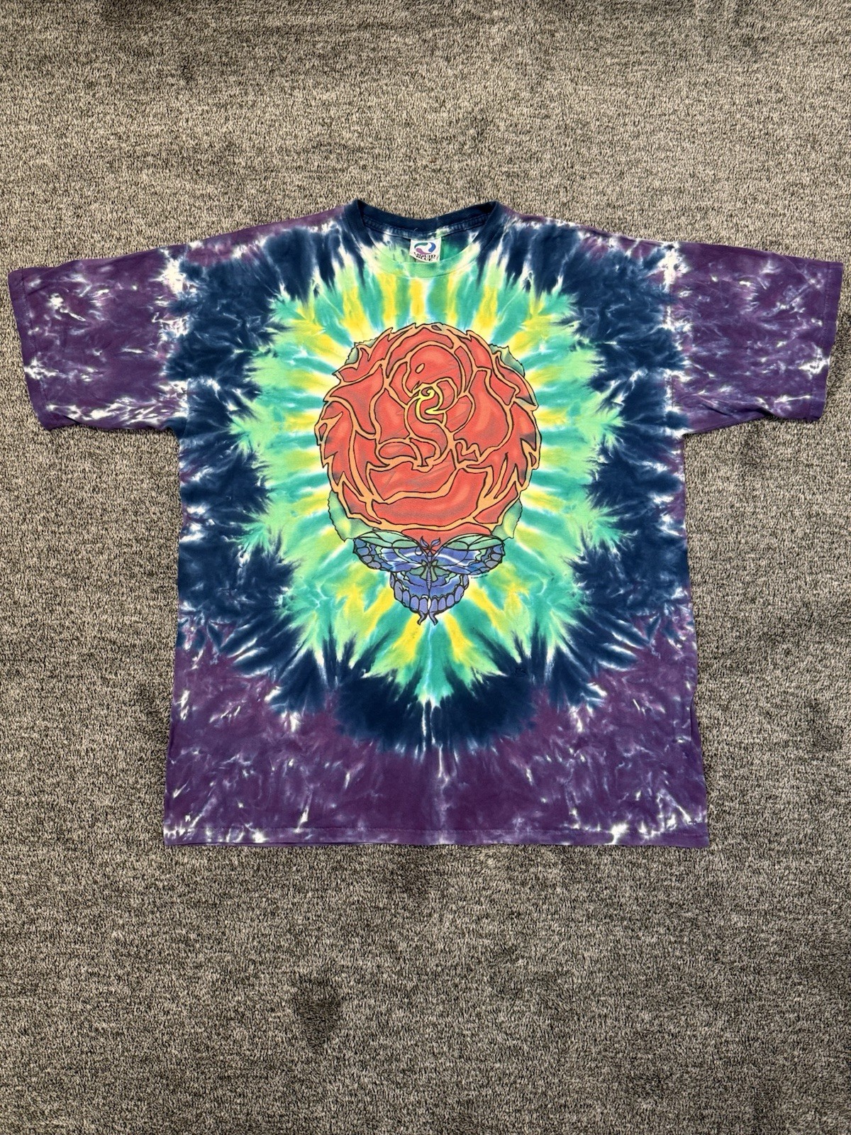 VTG Grateful Dead The Other Ones Further Liquid Blue T-Shirt Tie-Dye Men Size XL