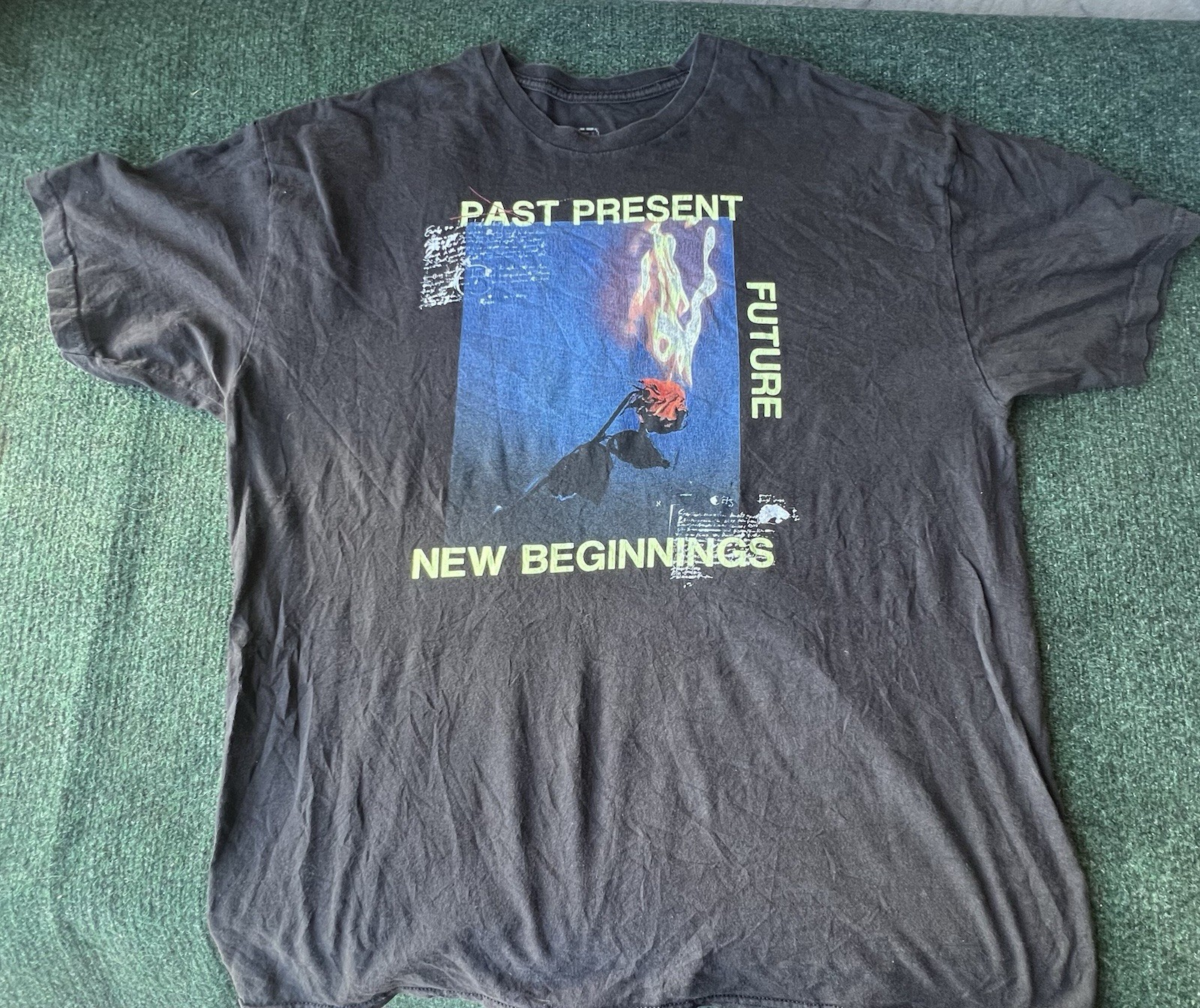 Past Present Future New Beginnings T-shirt Size X-Large Men
