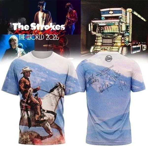 Inspired The Strokes Band Music Tour Short Sleeve 3D AOP Shirt S to 5XL FF057
