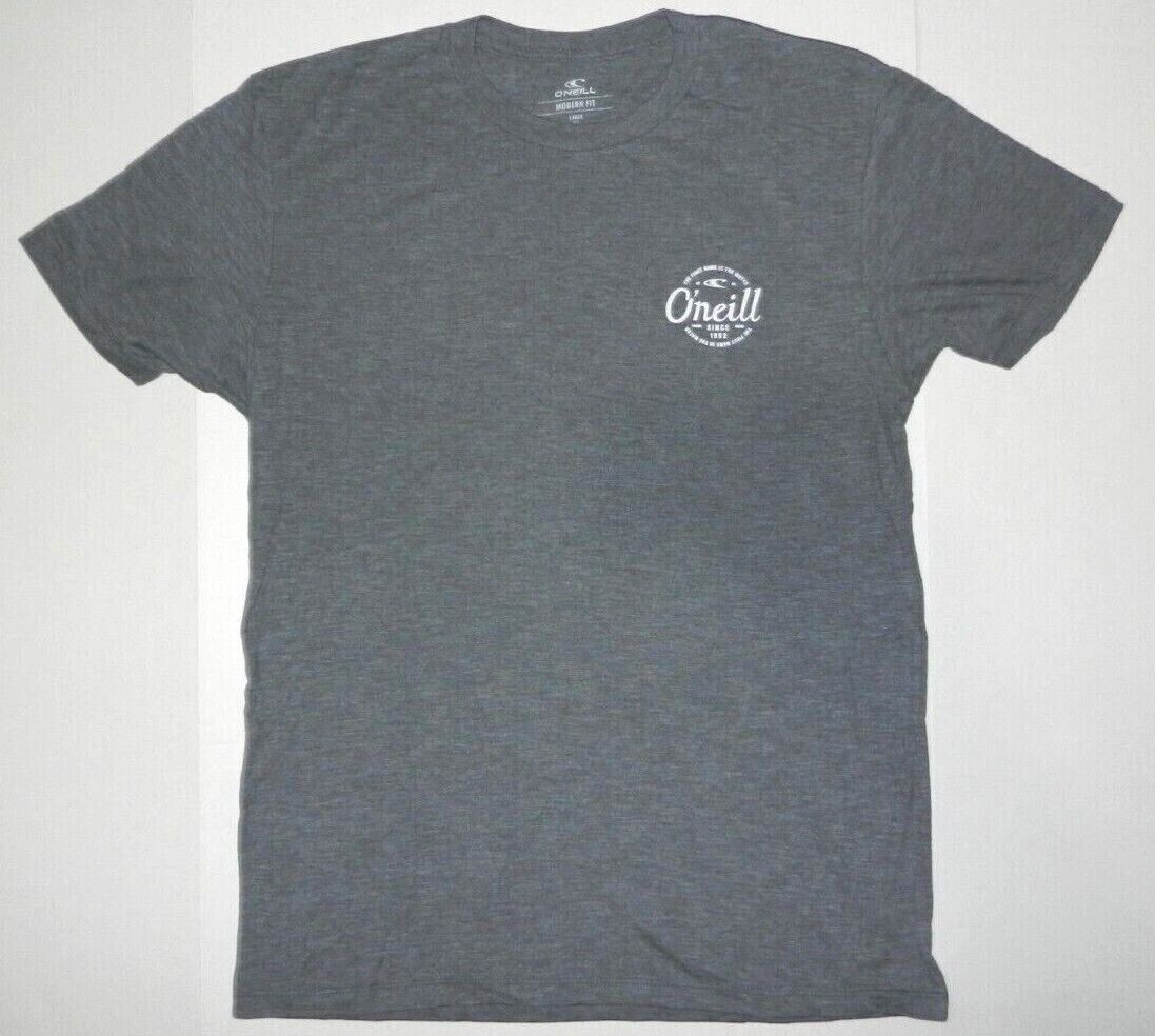 O’NEILL Patch Grey T-Shirt The First Name in The Water Since 1952 Tee New